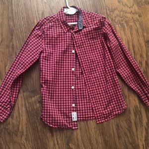 H&M US 8-9 years long sleeve Red/blue boys shirt, great condition, left pocket,